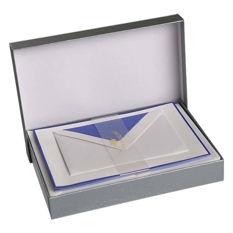 Royal Posthumus - Venta al por mayor Conjunto de papelería y tarjetas - Royal Posthumus Crown Mill | 25 hojas membretadas y sobres A5 con bordes y forro de color9