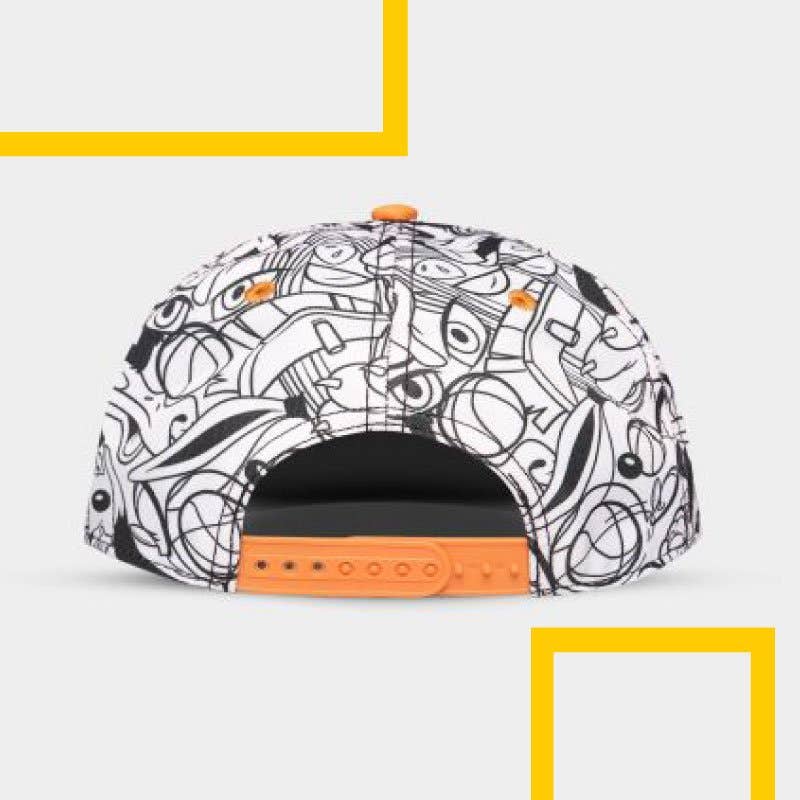 SUBLIMA - Vente Casquette à visière plate – unisexe - Casquette snapback Warner Space Jam blanche2