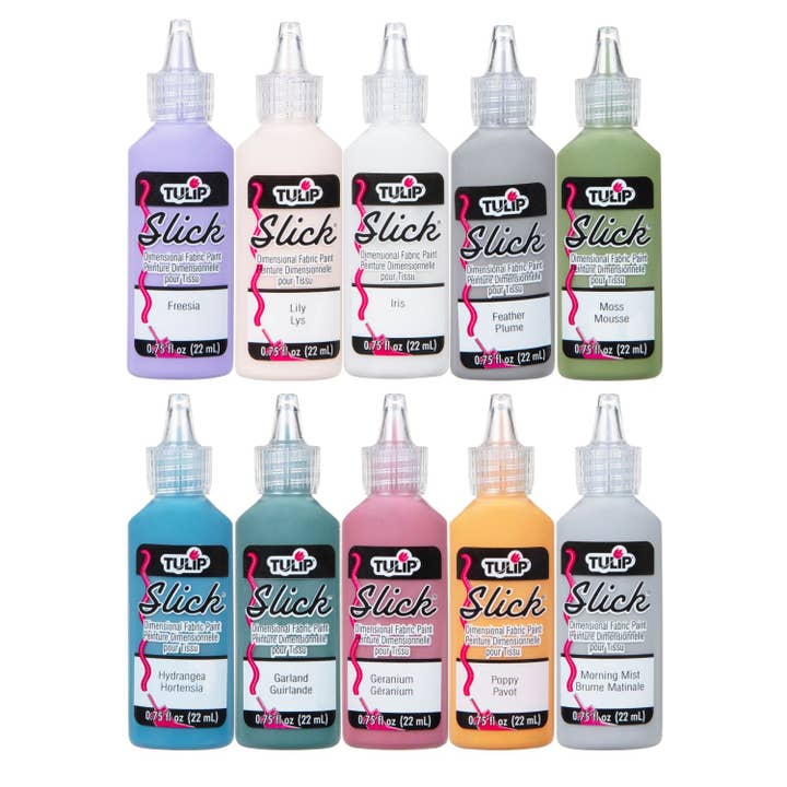 Tulip - Wholesale Paint Set - Tulip Dimensional Fabric Paint Wildflowers .75 fl oz 10 Pack
