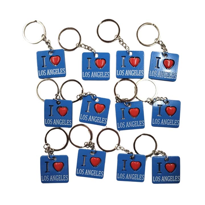 Jag älskar Los Angeles nyckelring souvenir för wholesale av ZKY Wholesale