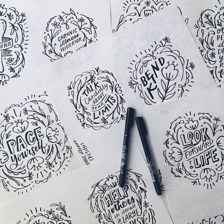 Lettering Works - Wholesale Sticker - Be Gentle with Yourself Sticker3