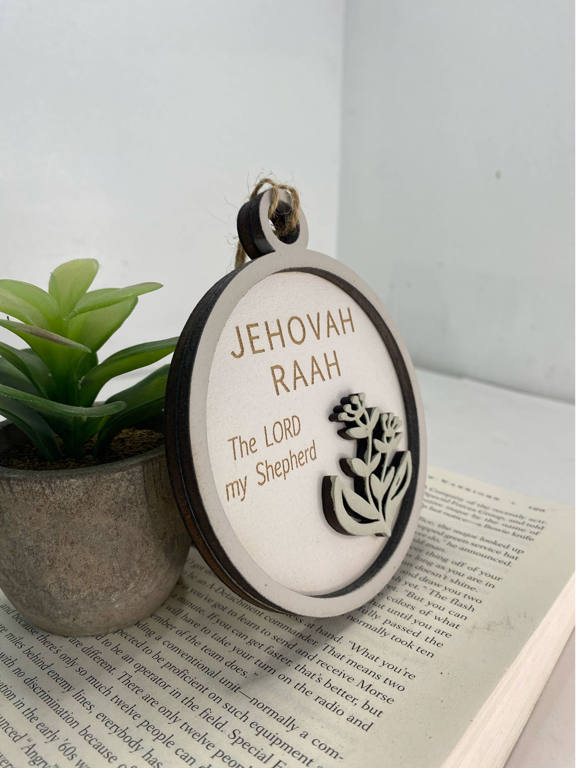 Pine Designs - Wholesale Ornament - Jehovah Raah, Lord my Shepherd, Name of God Ornament3