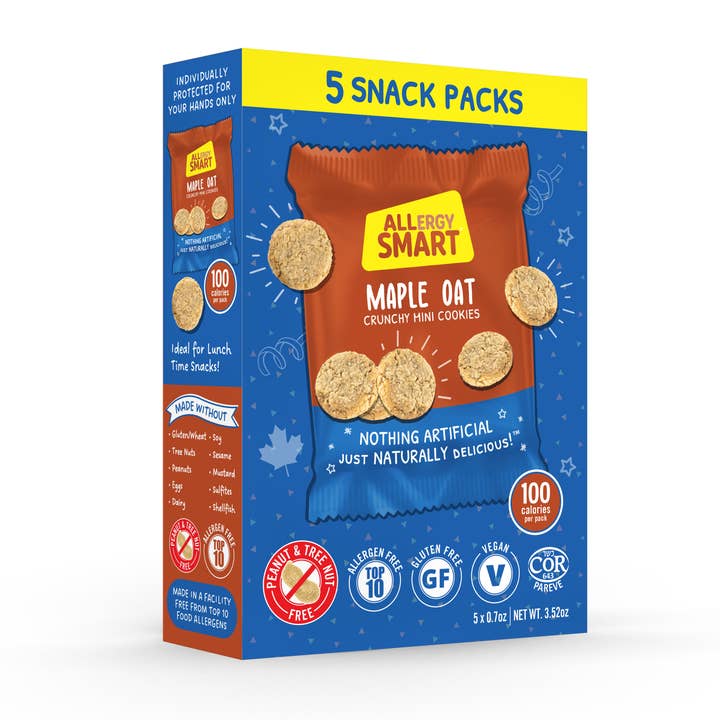 Allergy Smart Lönn Havre MINI-kakor för wholesale av Allergy Smart