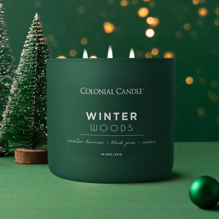 Winter Woods Scented Jar Candle, Soy Blend Wax, 14.5oz and other Purchase Wholesale large candles. Free Returns & Net 60 Terms on Faire trending on Faire.