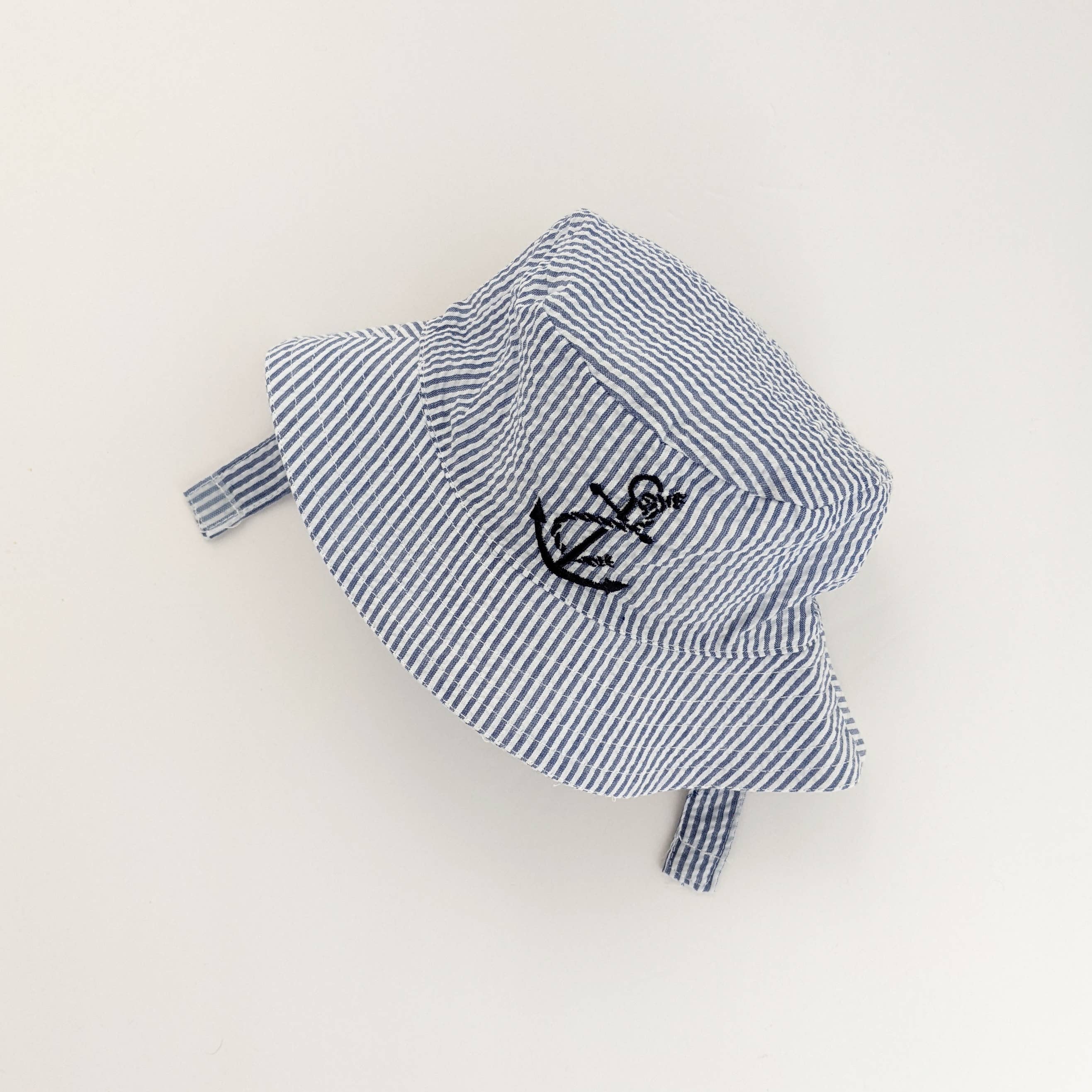 Huggalugs - Wholesale Bucket Hat - Kids - Anchor Seersucker Bucket Hat Baby & Toddler SALE