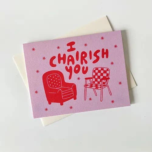 Allison Mckeen Art - Wholesale Love Card - card - I chairish you