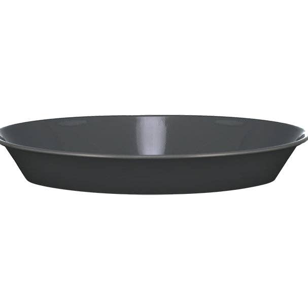 BRITISH COLOUR STANDARD - 31 cm D / 12.2'' Enamel Pasta Plate in Gunmetal Grey, Boxed Set of 4 for wholesale by British Colour Standard North America