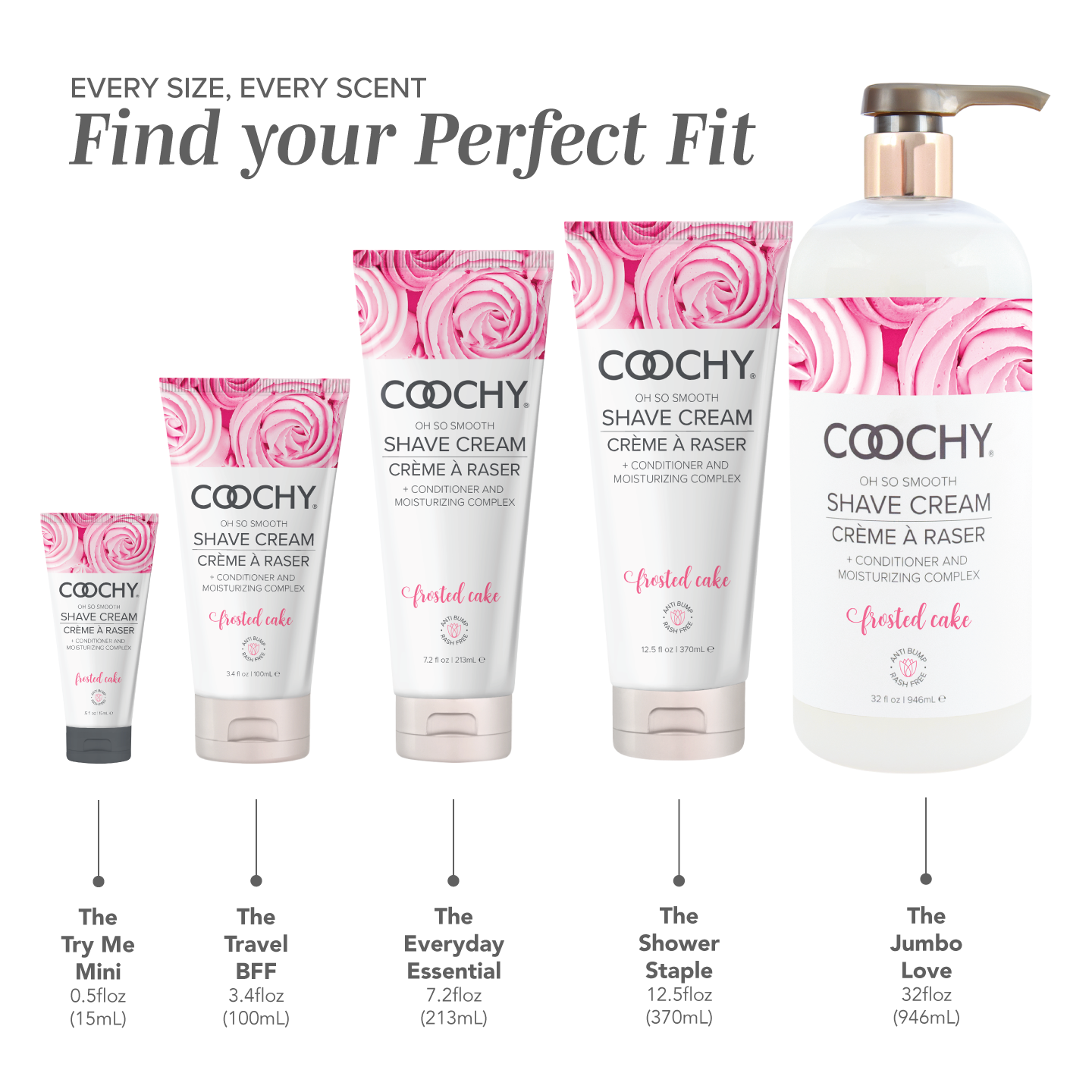 Coochy - Wholesale Shaving Cream - Coochy® SHAVE CREAM + Hair Conditioner - Frosted Cake2