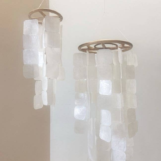 ByBazz - Wholesale Mobile - Schelpen Mobiel Bamboe Wit1