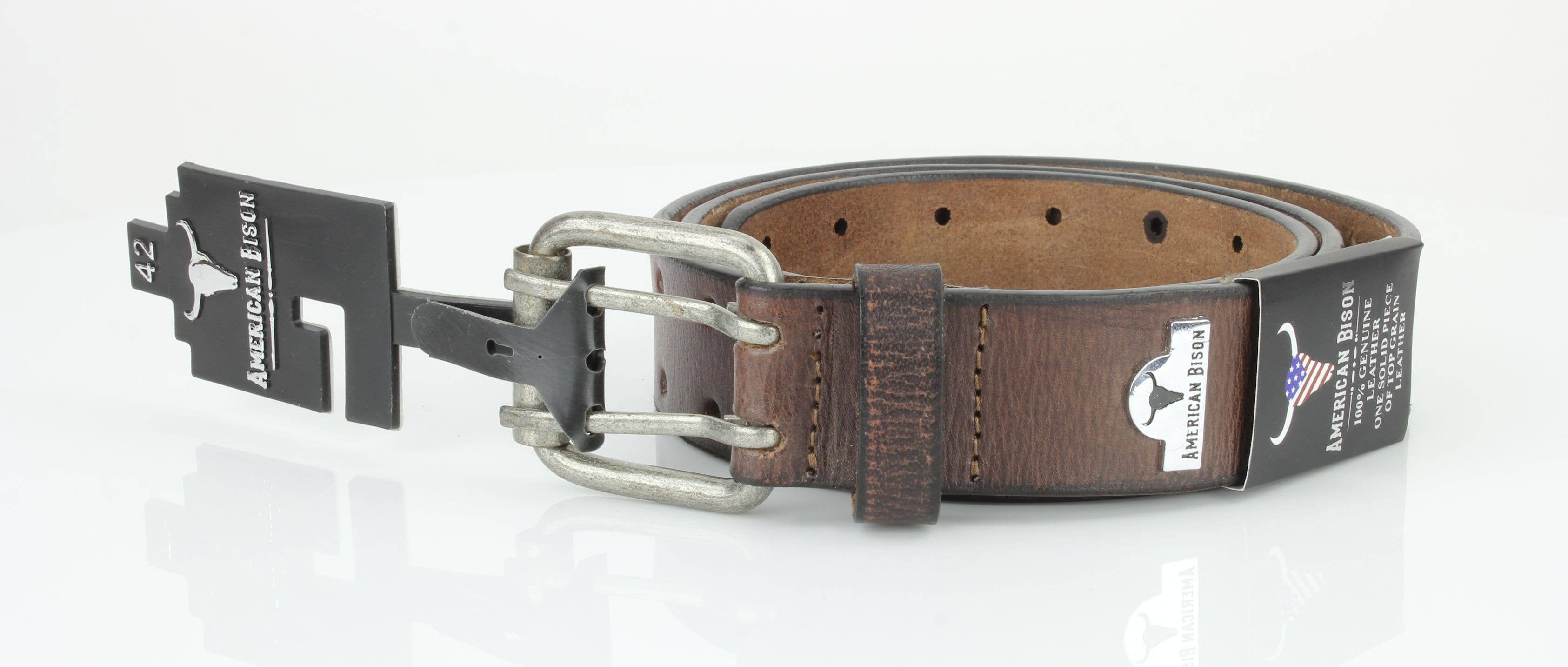 Leather Impressions Inc – wholesale Belt – Men's – Double Prong Full Grain Leather Belt ABB 008 6