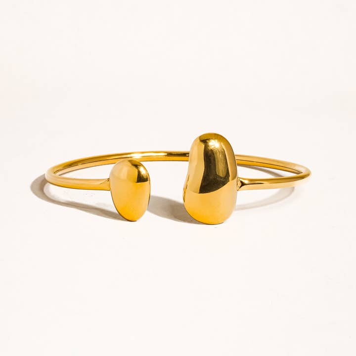 Flânerie by MAIQ - Wholesale Cuff Bracelet - Mazie 18K Non-Tarnish Round Thin Bracelet