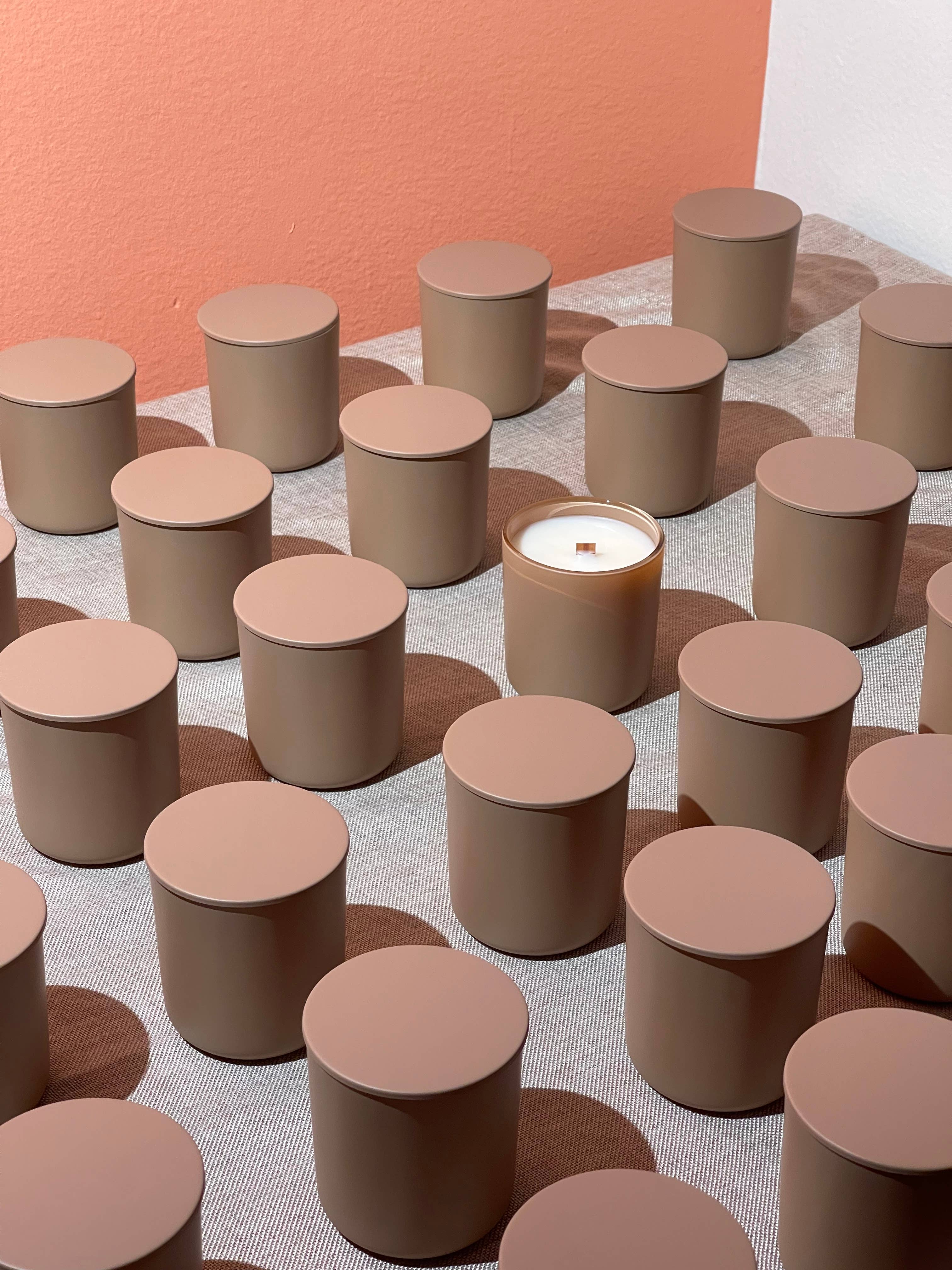 Mrs. Candlier - Wholesale Jar/Filled Candle - Coconut Candle with Wood Wick 8 & 13 oz | Custom label9