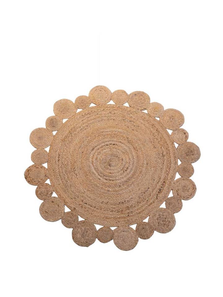 KD3762433_00 - NATURAL JUTE ROUND RUG, 90 CM IN DI for wholesale by Kbas