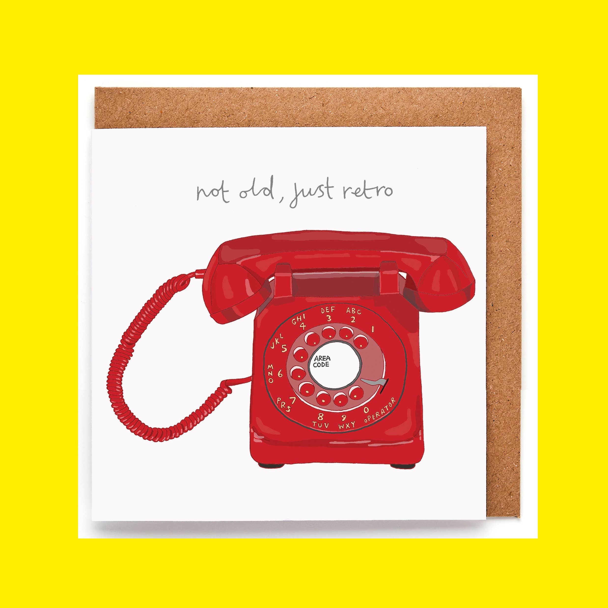 You've Got Pen On Your Face - Wholesale Birthday Card - Funny Retro Phone Birthday Card | Unisex Greeting Card6