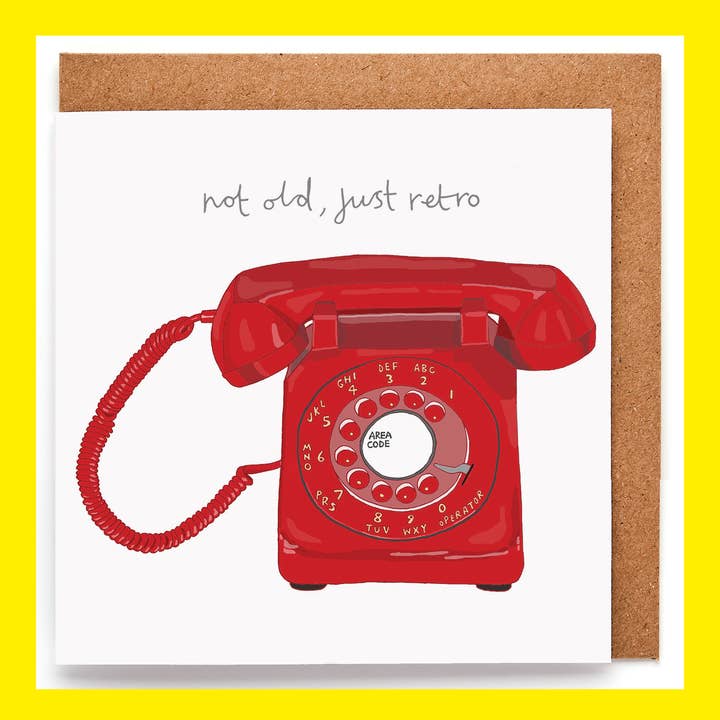 You've Got Pen On Your Face - Wholesale Birthday Card - Funny Retro Phone Birthday Card | Unisex Greeting Card6