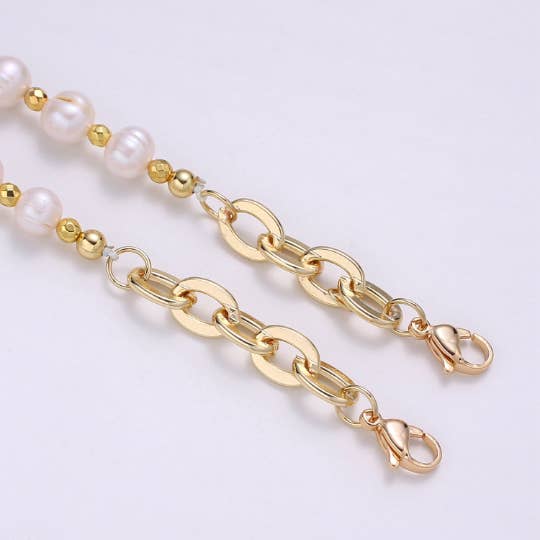 Aim Eternal – Engroshandel Ansigtsmaskekæde – Ansigtsmaskekæde med rondelperler og glasbånd FMHC00114