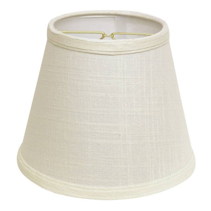 Continents Brands - Wholesale Lamp Shade - Cloth & Wire Empire White Lampshade Bulb Clip 5" Top