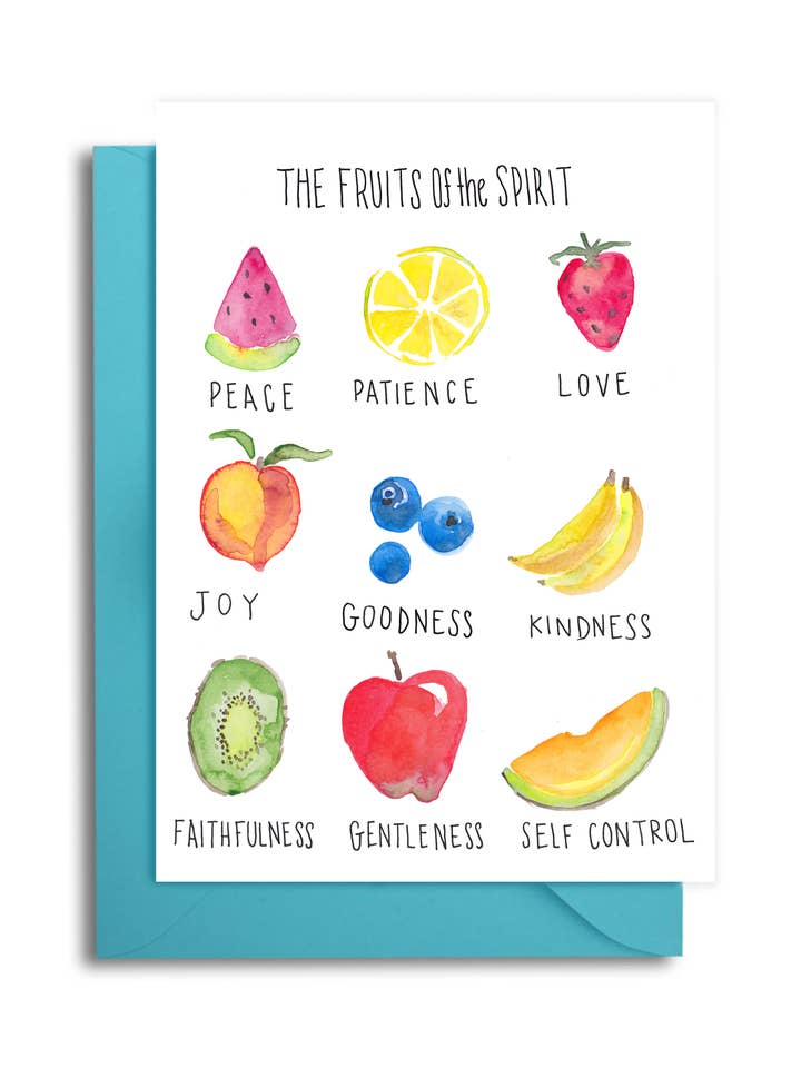 Fruits of the Spirit Note Card Set for wholesale by Slow Poke Press