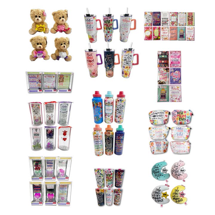 Novelty Brands - Wholesale Retailer Display - Kids & Baby - Mother's Day Celebrate Mom Gift Assortment Floor Display3