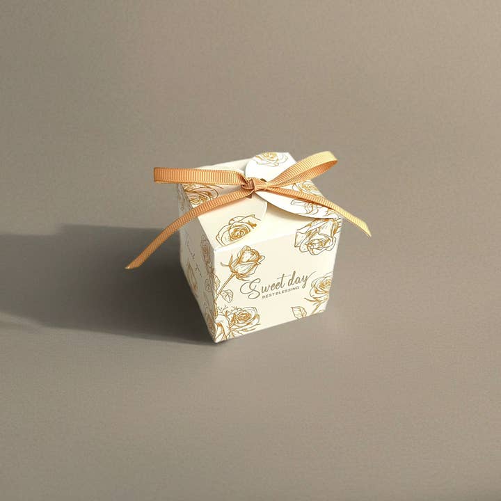 ANYGIFTGOODPACKINGBOX - Wholesale Party Favor Bag/Box - Ivory flower Ribbon Gift Box – Candy Box