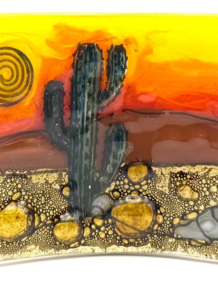 Cactus Day Wavy Glass for wholesale by Pampeana