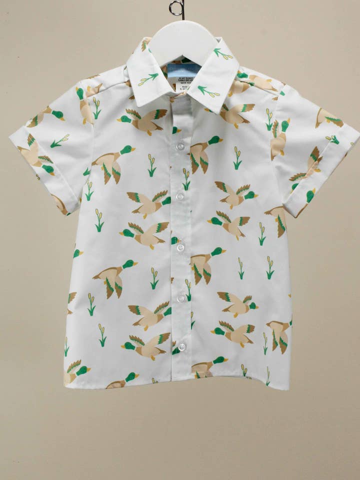 Chemise Oxford Fall Duck Michael pour la vente par Charming Little Ones