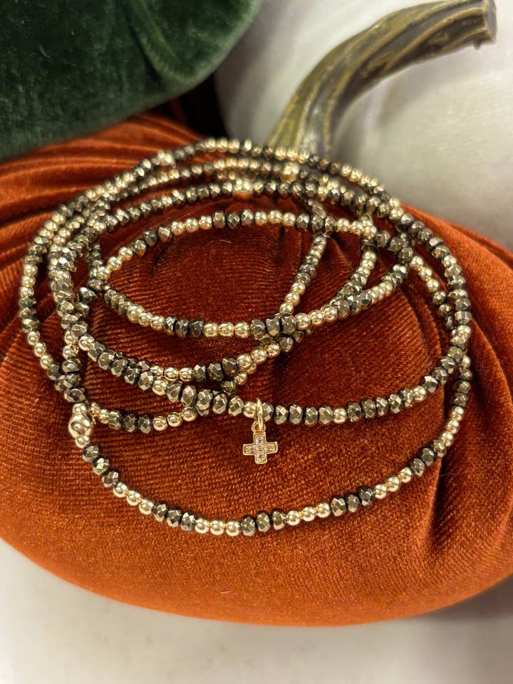 Bronze hematite bracelet set for wholesale by MORGANandME Designs