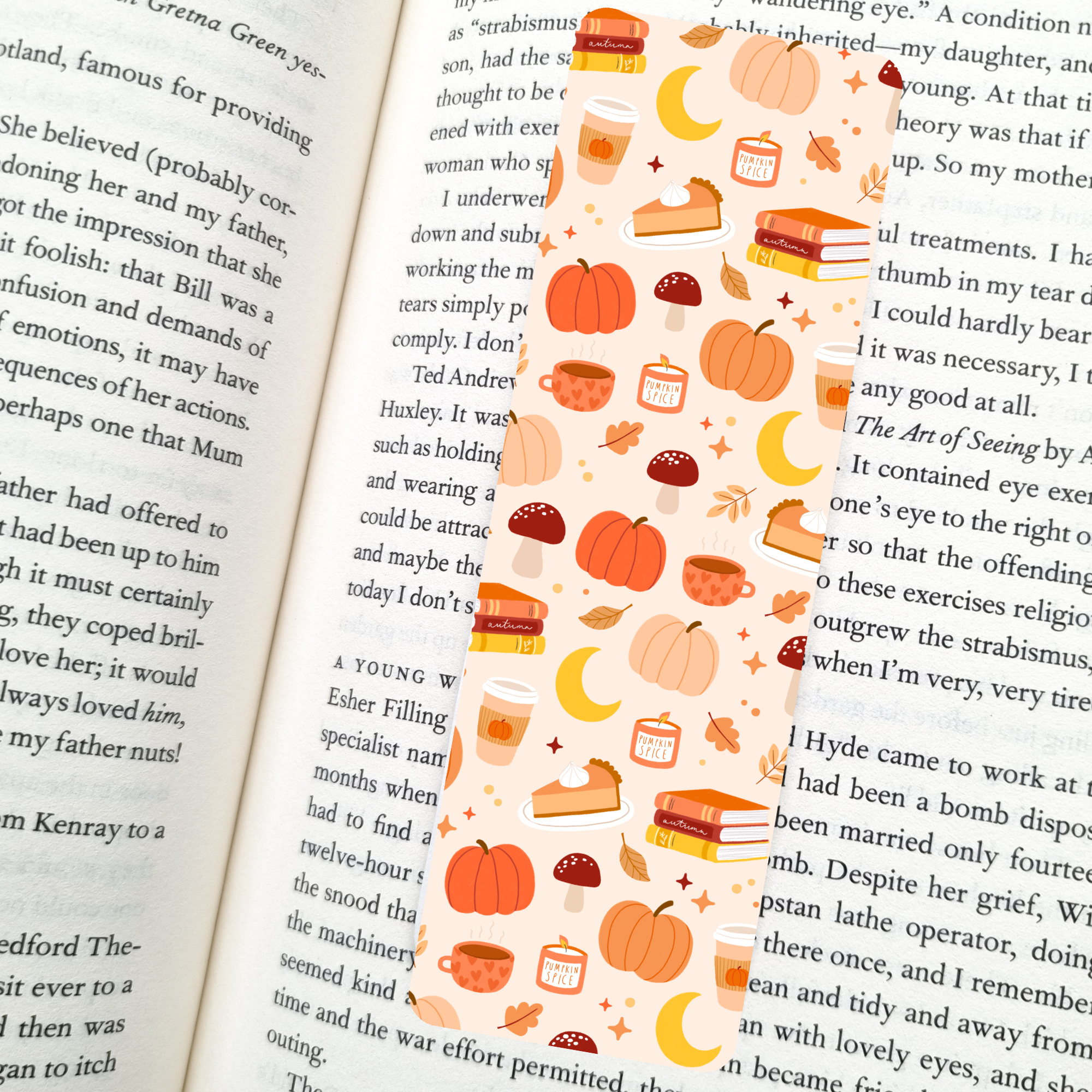 Indie Heart Studio - Wholesale Bookmark - Autumn Vibes Bookmark – Soft Matte Laminated0