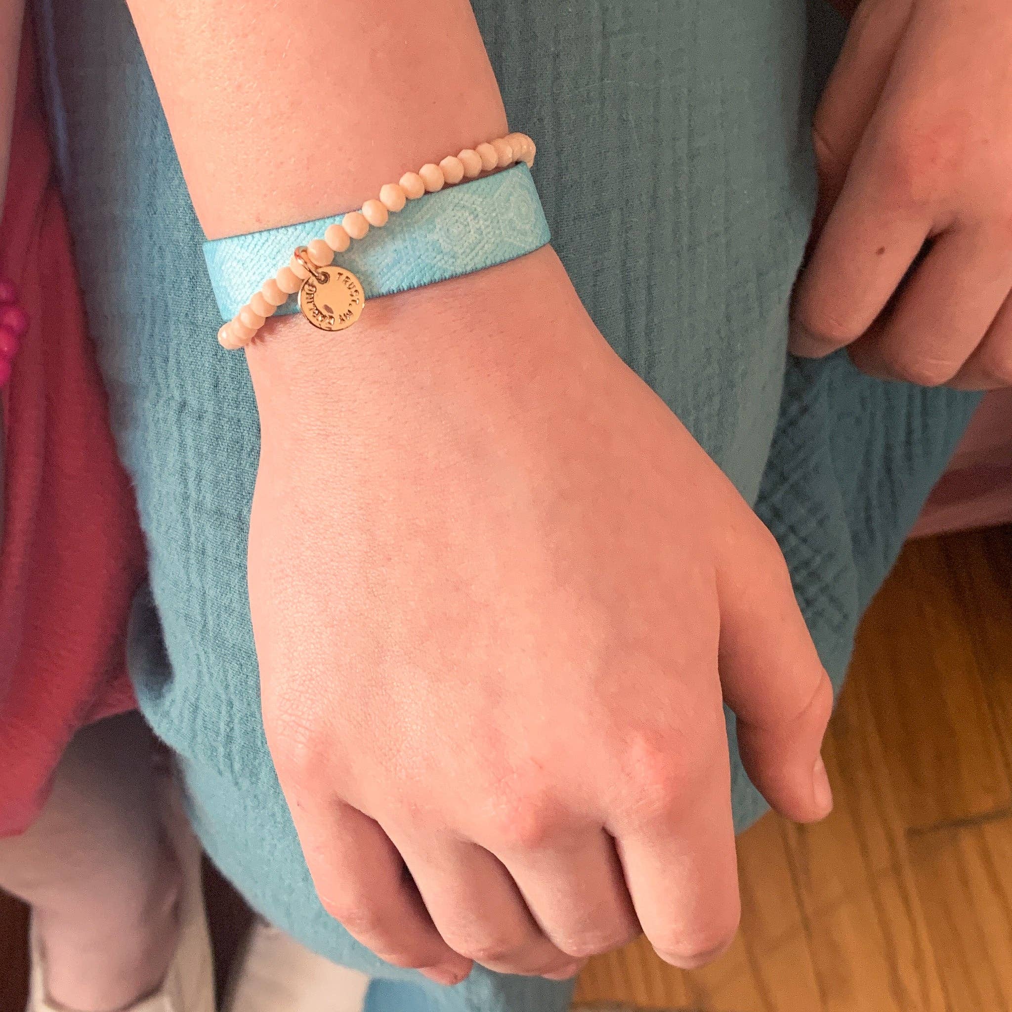 Pink Salt Riot - Wholesale Woven/Braided Bracelet - Just the Right Place Little Girl Wristband1