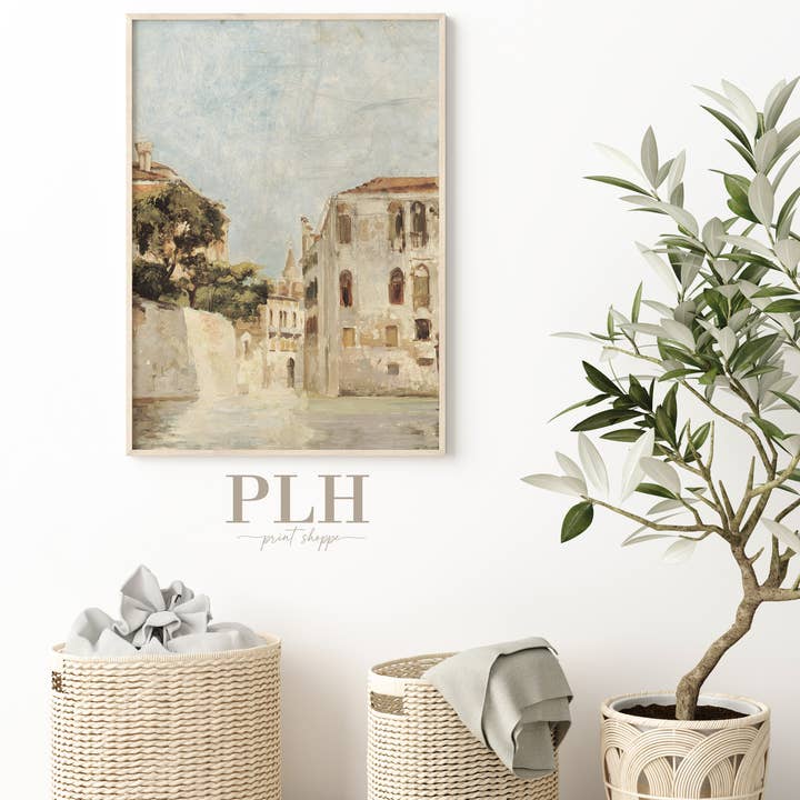Porter Lane Home - Vendita all'ingrosso Stampa artistica - Stampa artistica vintage di paesaggio urbano italiano1