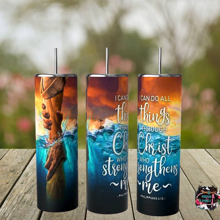 Ich kann alles durch Christ Tumbler machen für den Großhandel von Rockin K and Double J