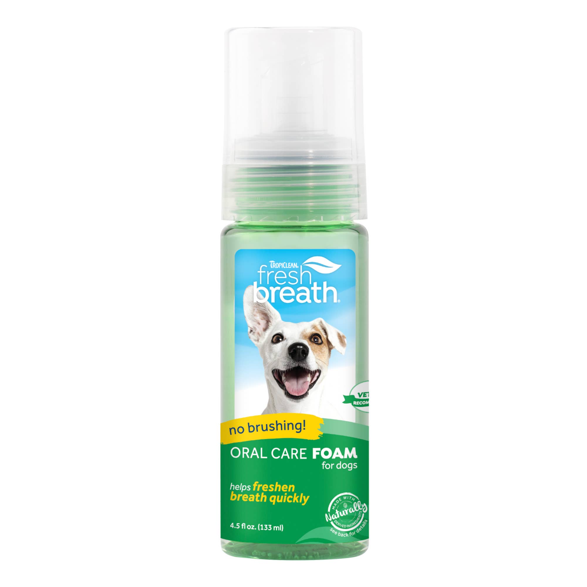 Pet Palette Distribution - Wholesale Pet Toothpaste - Dog - TropiClean Fresh Breath Mint Foam for Pets, 4.5oz0