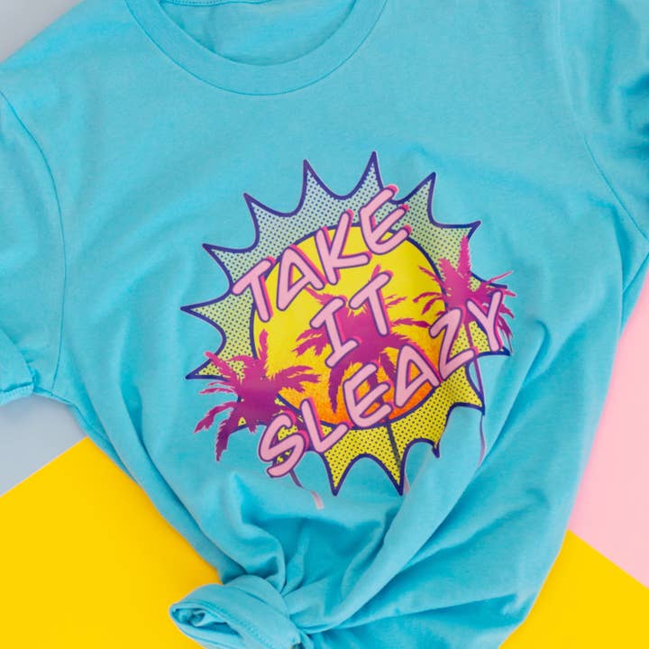 Camiseta de verano Take It Sleazy para venta al por mayor de Clever Girl Apparel