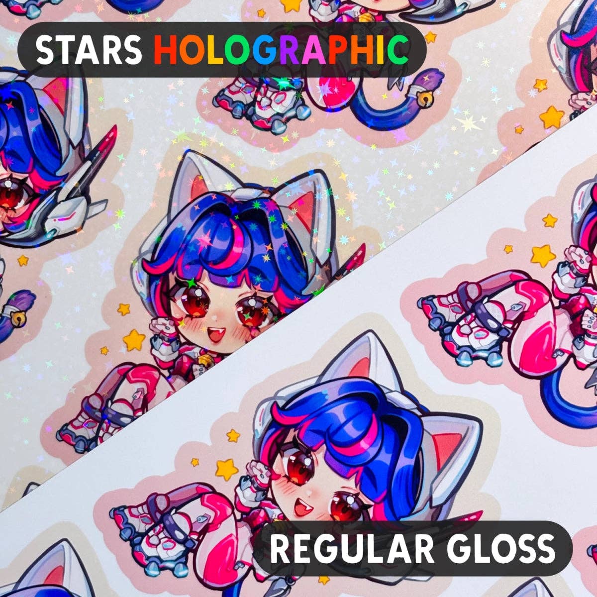 Stickiply – wholesale Sticker – Custom Vinyl Holographic Stickers (Upload your own Artwork)1