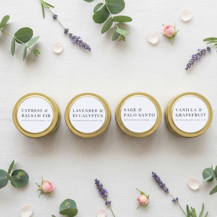 Benjamin Soap Co. - Vendita all'ingrosso Candele da viaggio - Luxe - Candela da viaggio, in latta,4