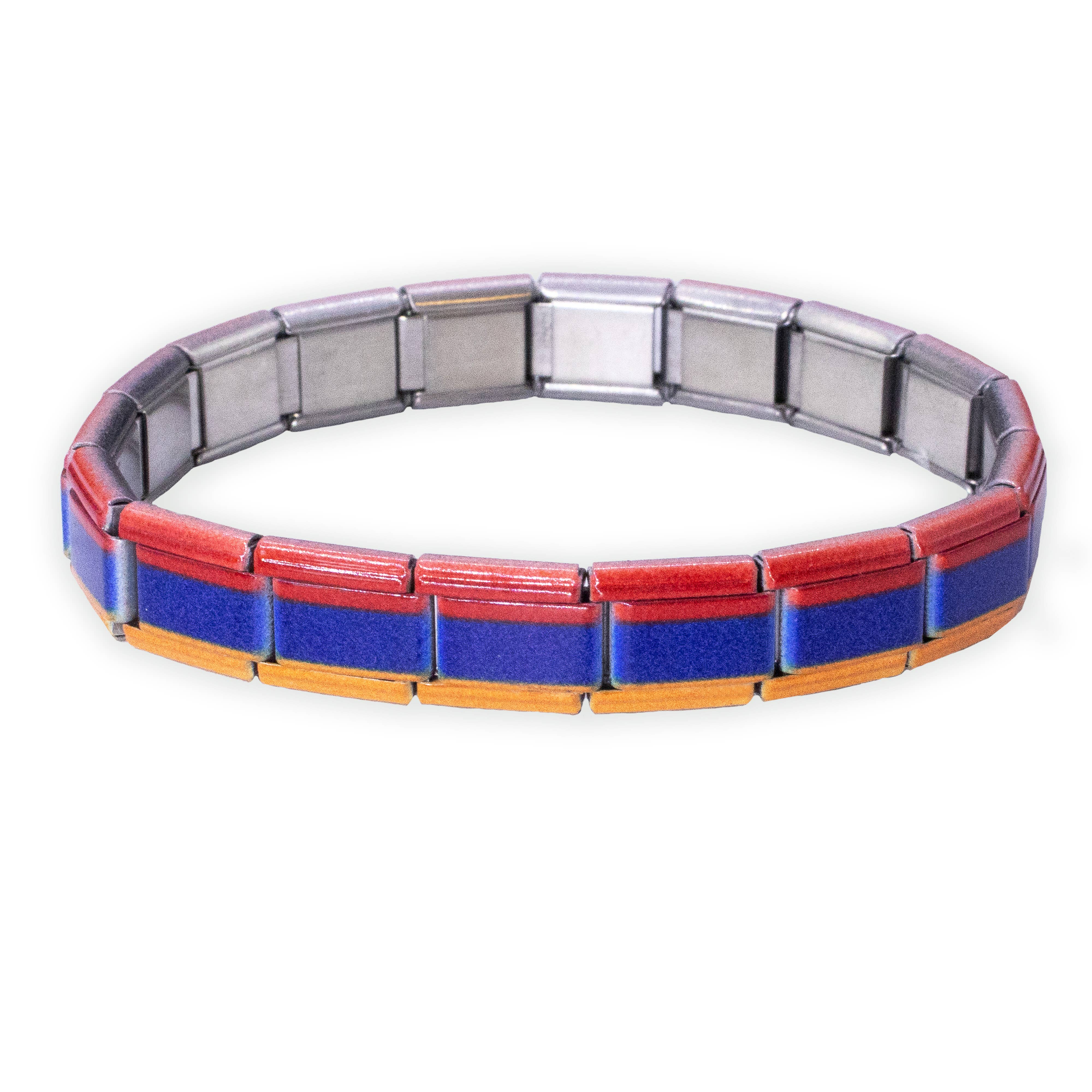 Natalia - Wholesale Charm/Dangle Bracelet - Italian Charm Bracelet Flags - Link Jewelry14