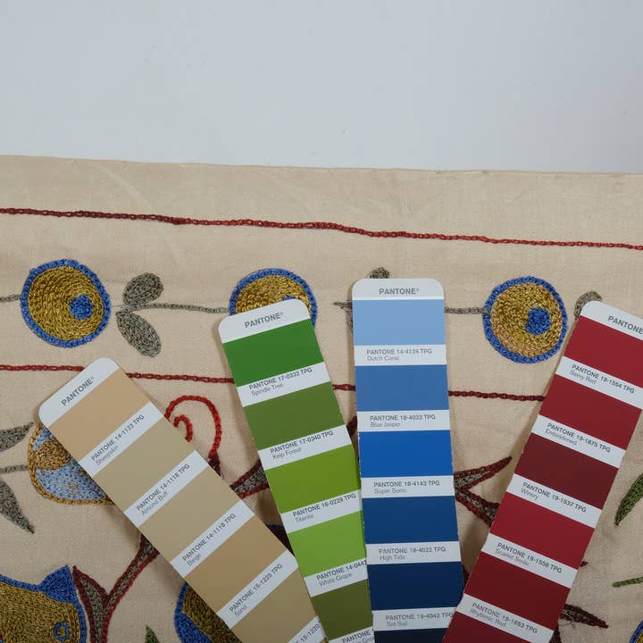 Vintage Pillows Store – wholesale Table runner – Handmade Bird Pictorial Suzani Table Runner, Embroidery9