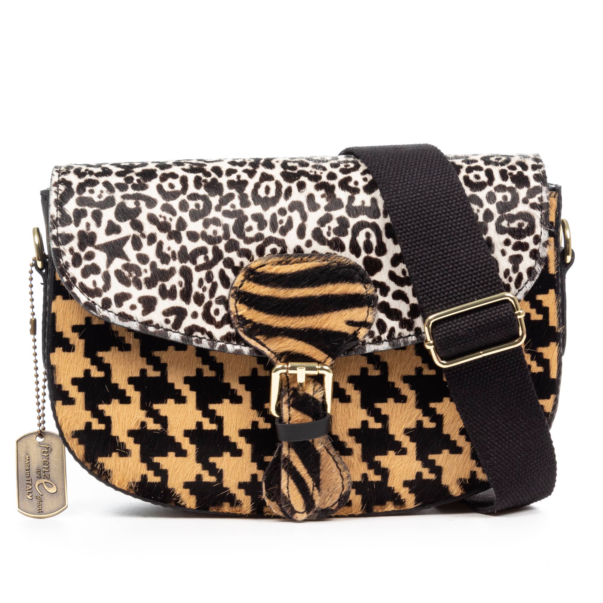 FIRENZE ARTEGIANI - Wholesale Shoulder Bag - Women's - Anghiari shoulder bag. Genuine Cavallino animal print leather.5