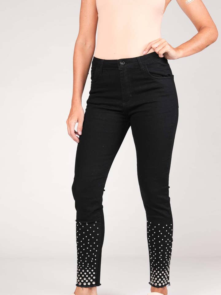 Jeans da notte skinny per la vendita all'ingrosso da parte di Alwayschic