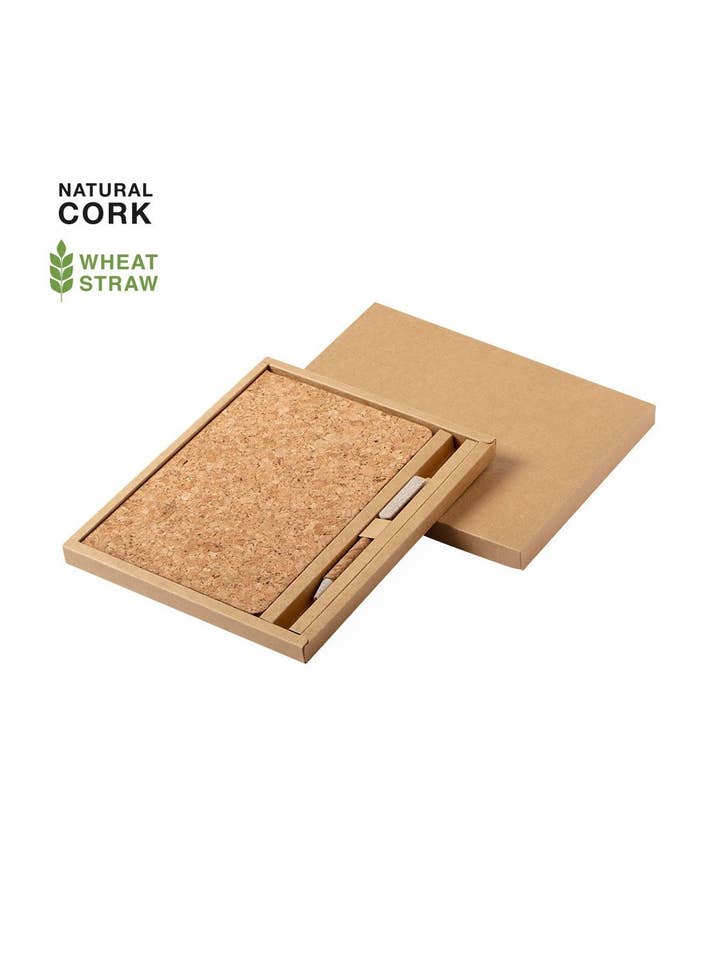 Cork notebook and pen set for wholesale by STAR WAY, S.L.