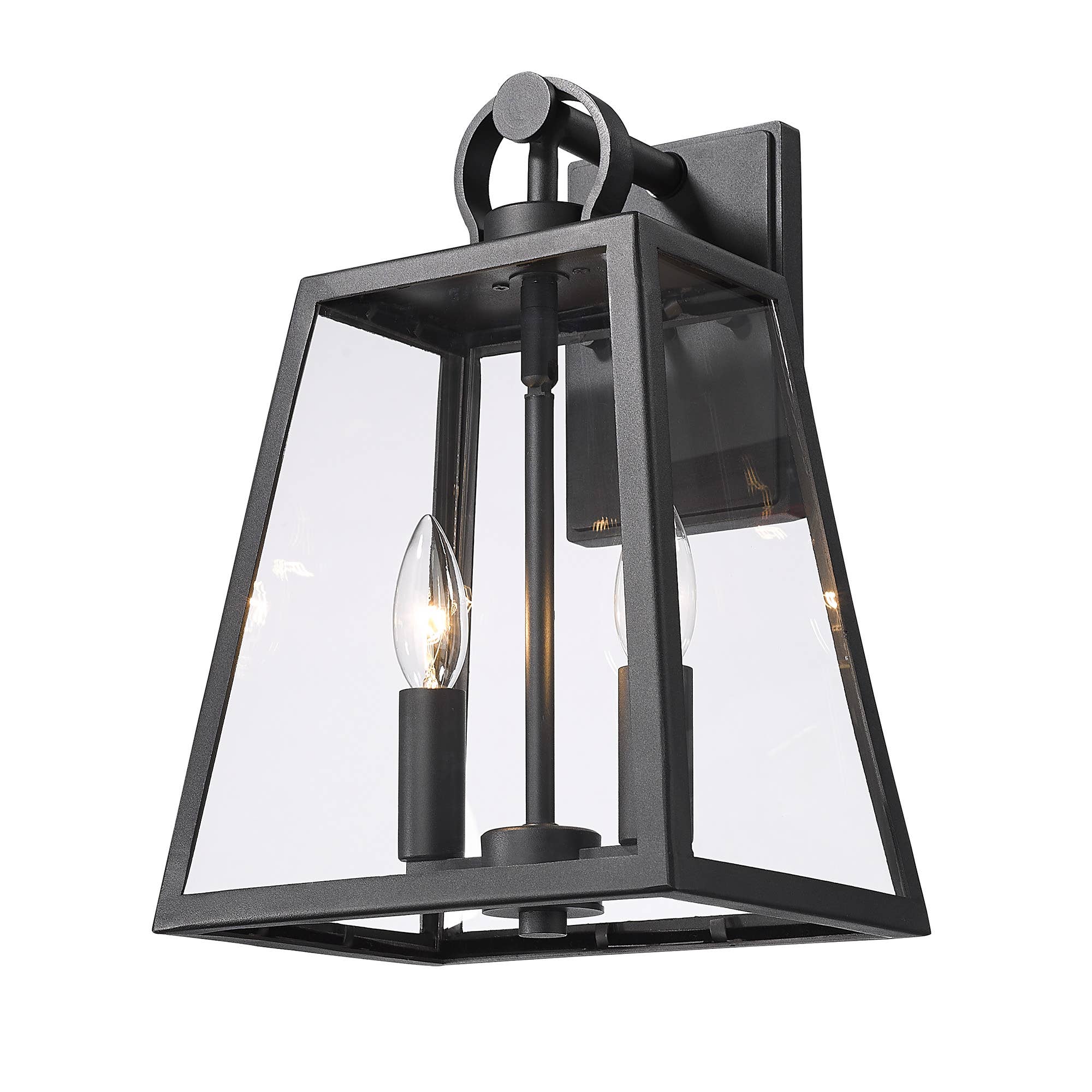 Lautner Wall Sconce - Outdoor in Natural Black for wholesale by Golden Lighting