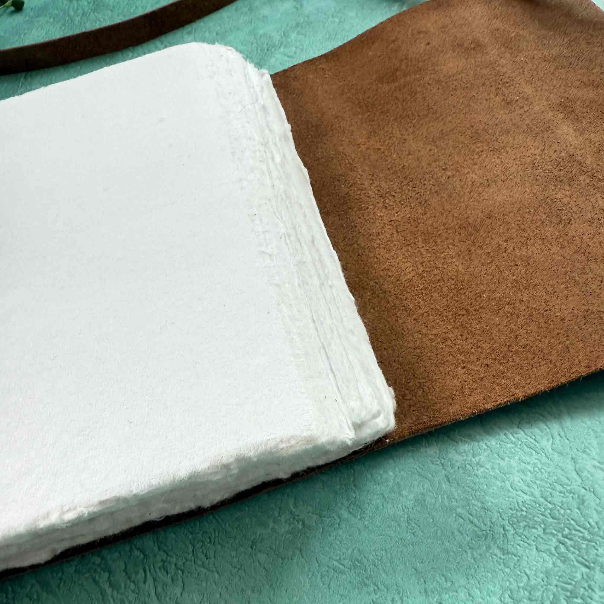 The Natural Paper Company – wholesale Notebook – A5 Landscape Handmade Leather Notebook - Dark Brown6