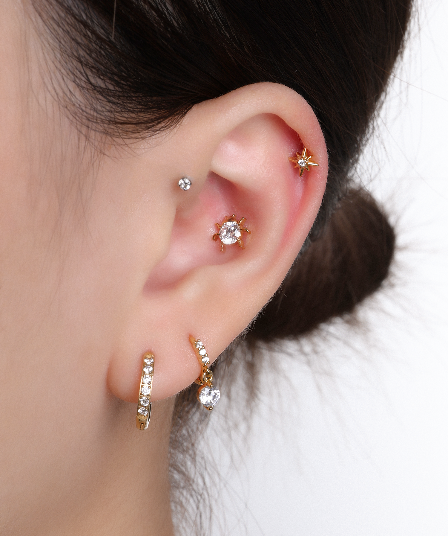 oumo jewelry - Wholesale Stud/Post Earrings - Titanium Ladybug Stud1