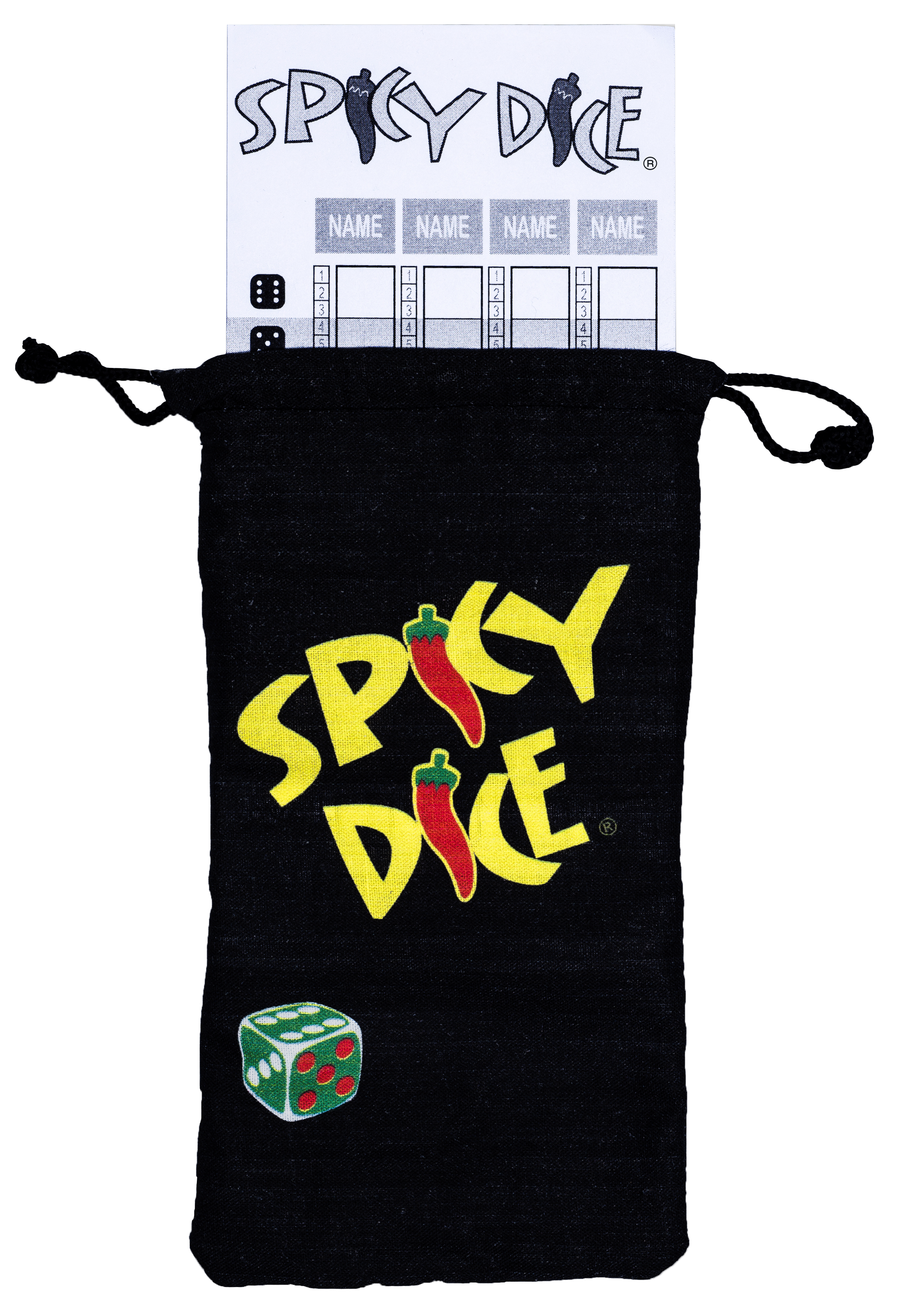 Enginuity Games - Wholesale Dice - Spicy Dice 4-FUN pack, display of 61