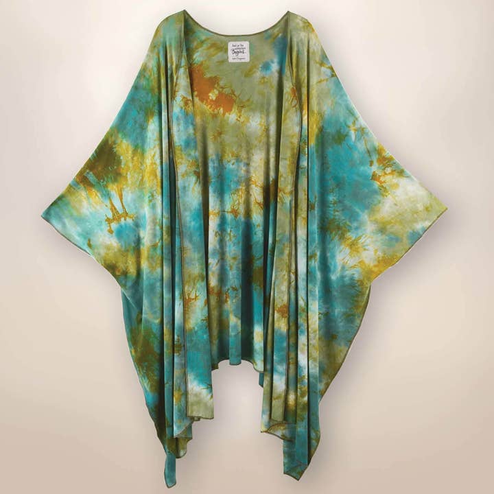 Saguaro Raven Long Poncho Cape for wholesale by ReLoved by Honey and Me featuring Simply Saguaro
