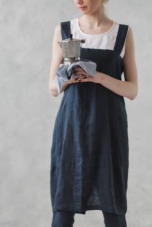 Epic Linen - Wholesale Apron - Linen Japanese Style Apron in Various Colors11