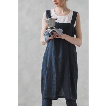 Epic Linen – wholesale Apron – Linen Japanese Style Apron in Various Colors11