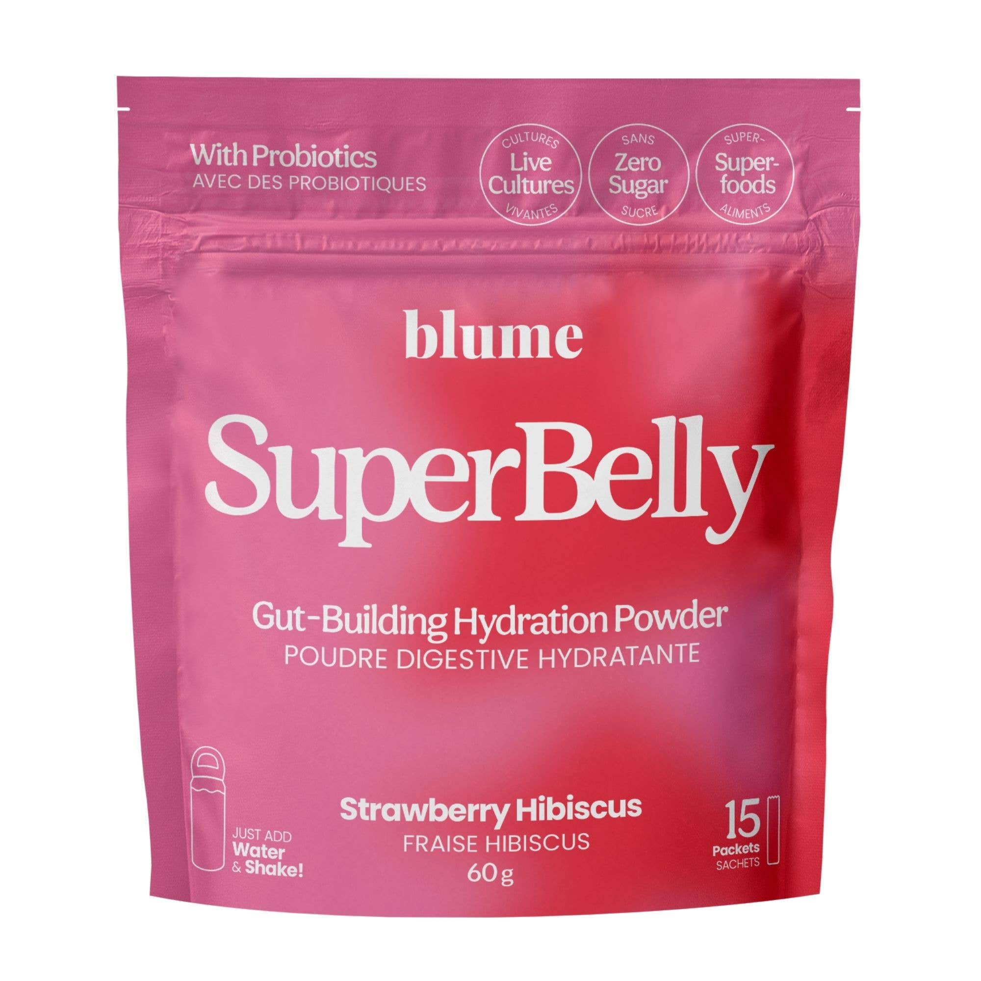 Blume - Wholesale Powdered Health Drink - SuperBelly Strawberry Hibiscus4
