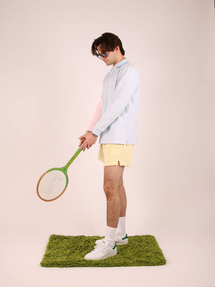 POLO DE LA DÉCADA DE 1980 (BLOQUES DE COLOR PARA HOMBRE) para venta al por mayor de KARL BREIZNER