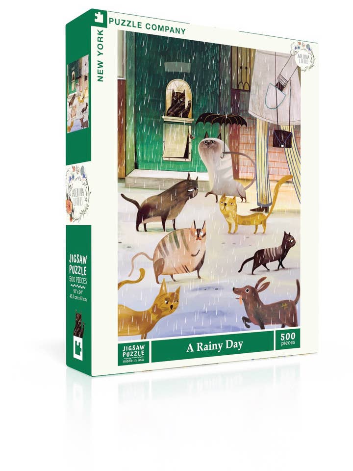A Rainy Day - 500 Piece Jigsaw Puzzle for wholesale by New York Puzzle Company